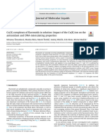 2022-Cu (II) Complexes of Flavonoids in Solution Impact of The Cu (II) Ion On The Antioxidant and DNA-intercalating Properties