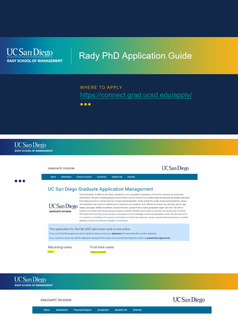Rady PhD Application Instructions | PDF | Career &amp; Growth | Business