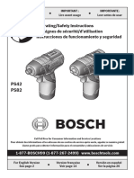 Manual Atornillador de Percusión Inalámbrico PS42 Bosch. Español