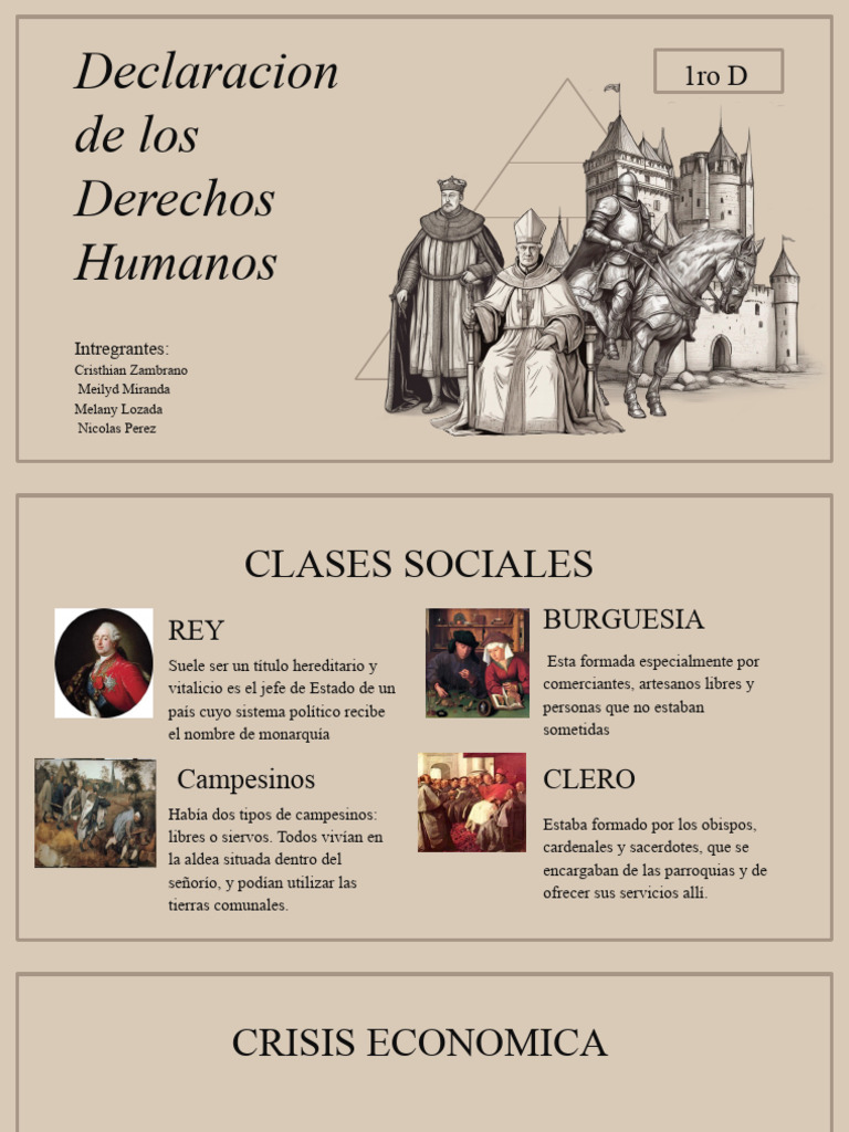 Declaracion de Los Derechos Diapositivas PDF Gobierno Teorías