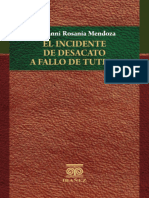 Incidente de Desacato (Rosanía Mendoza)