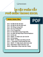 Tất Tần Tật Phím Tắt Phổ Biến Trong Excel