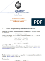 Subject: Linear Programming Course Code-MATH 309 Topic: Formulation of Linear Programming Problem & Graphical Solution