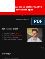 Appdevcon Native Versus Cross-Platform API's For Accessible Apps