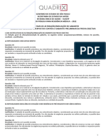 SES-SP RM 2022 Justificativas Alteração Resultado Recursos Gabarito