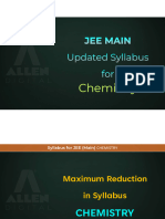 Chemistry Updated Syllabus