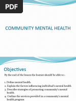 Community Mental Health