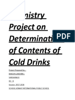 Chemistry Project On Determination of Co PDF