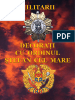 Militarii Decorati Cu Ordinul Stefan Cel Mare