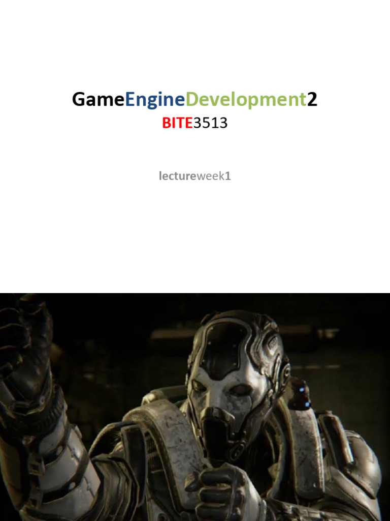 Game Engine Development Week 1 PDF