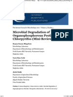 Microbial Degradation of Organophosphoro