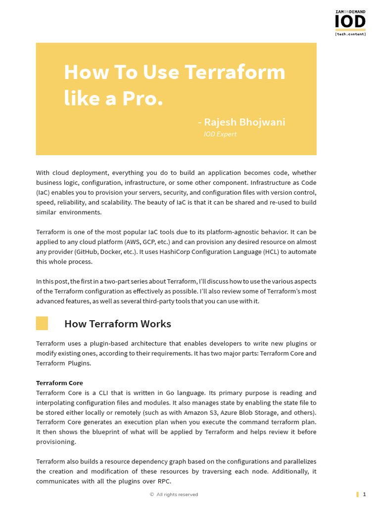 Terraform Essentials for Google Cloud | PDF | Platform As A Service ...