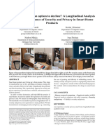 It Did Not Give Me An Option To Decline" A Longitudinal Analysis of The User Experience of Security and Privacy in Smart Home Products