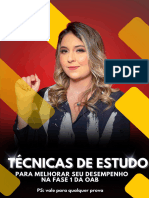 Tecnicas de Estudo para 1 Fase Oab PDF