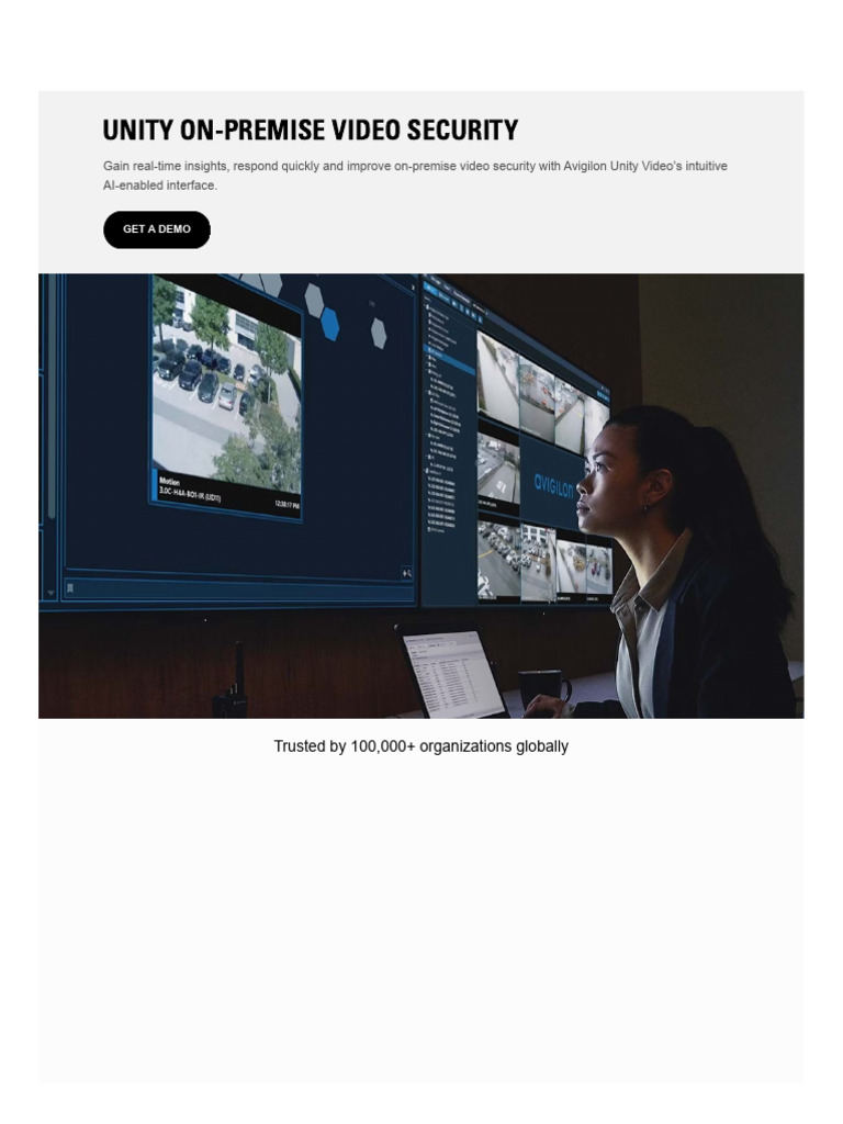 Avigilon Unity Video Security Solutions | PDF | Cloud Computing ...