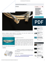 Cara Memasang Kabel UTP Tipe Straight & Cross