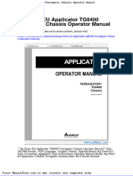 Ag Chem Eu Applicator Tg8400 Terragator Chassis Operator Manual