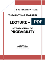 Lecture-13 Introduction To Probability Lecture