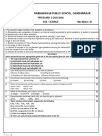 Pre - Board 2 STD 10 Science