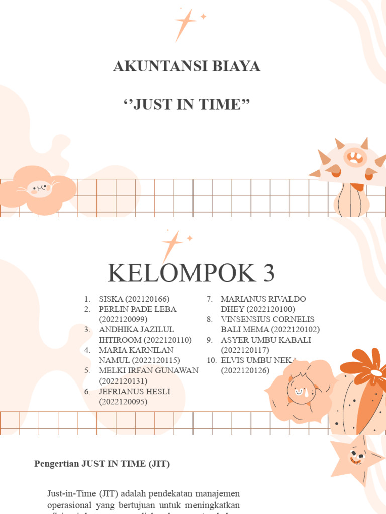 Manajemen Just In Time dalam Akuntansi Biaya | PDF | Bisnis