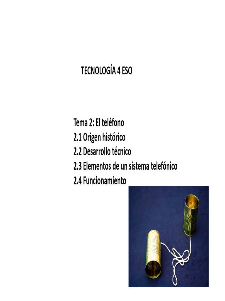 Tema 2-El Teléfono | PDF