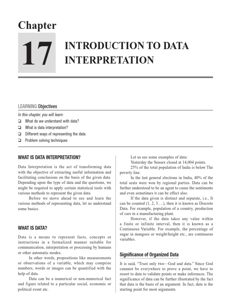 Data Interpretation | PDF