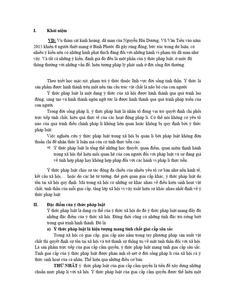 ý thức pháp luật | PDF