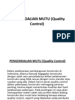 Pengendalian Mutu (Quality Control)