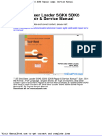 BT Skid Steer Loader Sgk6 Sdk6 Sdk8 Repair Service Manual