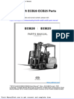 Byd Forklift Ecb20 Ecb25 Parts Manual