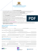 JKF Application Form