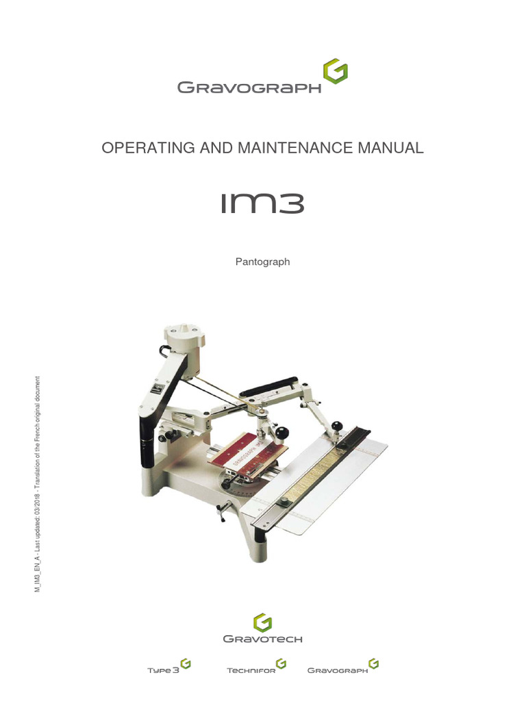 Operating and Maintenance Manual: Pantograph | PDF