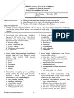 Soal Remidial Pas Gasal Biologi Xii