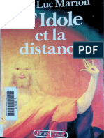 Jean-Luc Marion, L'Idole Et La Distance
