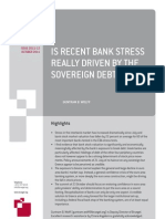 Is Recent Bank Stress Really Driven by The Sovereign Debt Crisis?