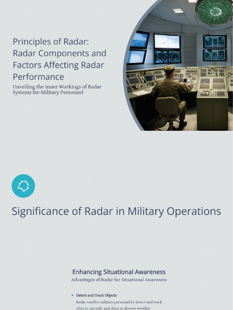 Principles of Radar Understanding Radar Components and Factors