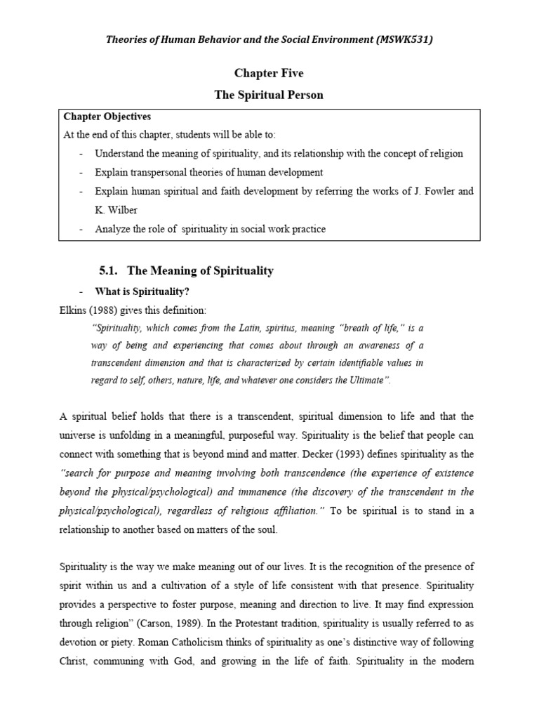 Human Behavior Chapter 5 | PDF