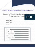 Record of Applied and Action Learning CSE - A4-2pgs