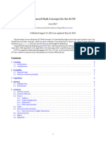 Advanced Math Concepts For The ACT