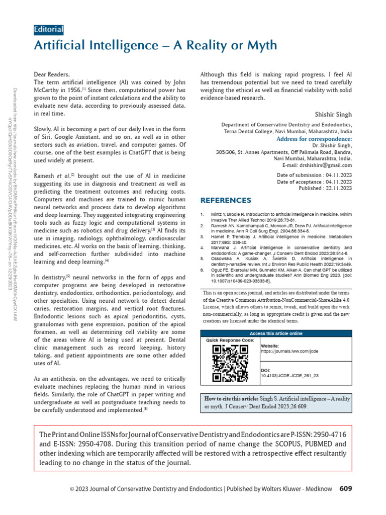 Artificial Intelligence A Reality or Myth.1 PDF