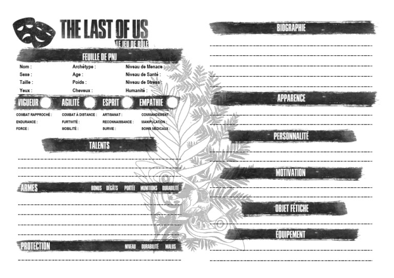 Tlou RPG PNJ2 | PDF