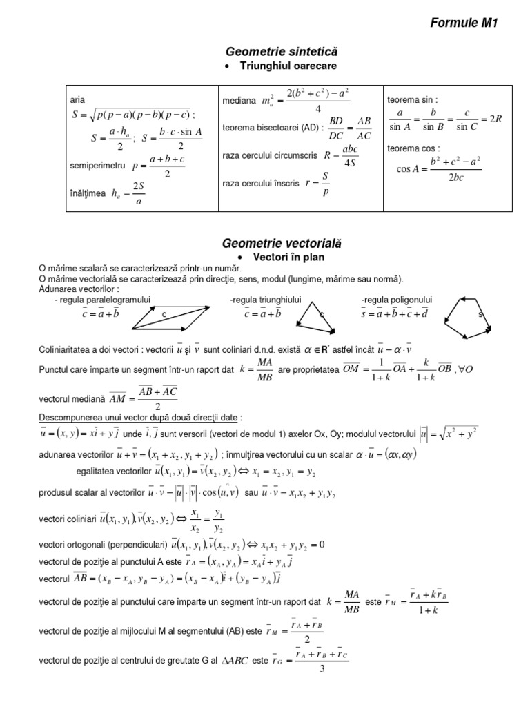 Formule M1 | PDF