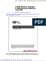 Cat Forklift Ieb Battery Charger Operation Maintenance Manual Service Manual en
