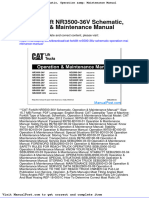 Cat Forklift Nr3500 36v Schematic Operation Maintenance Manual