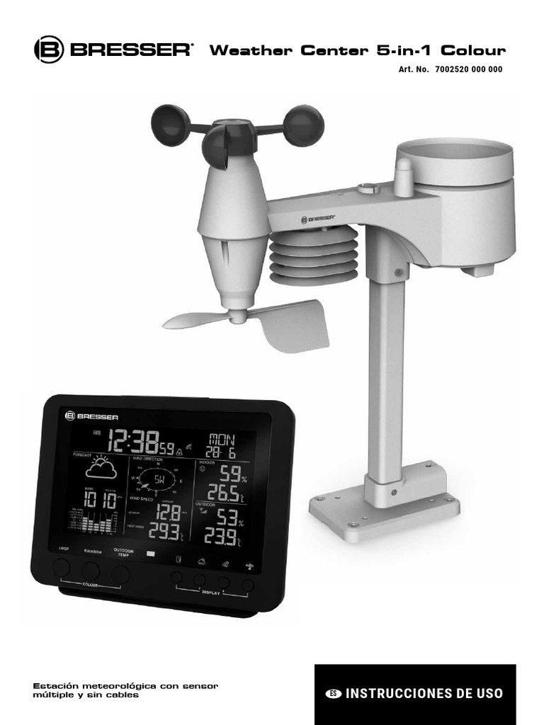 Bresser Weather Center 5 En 1 Mode D Emploi Franais