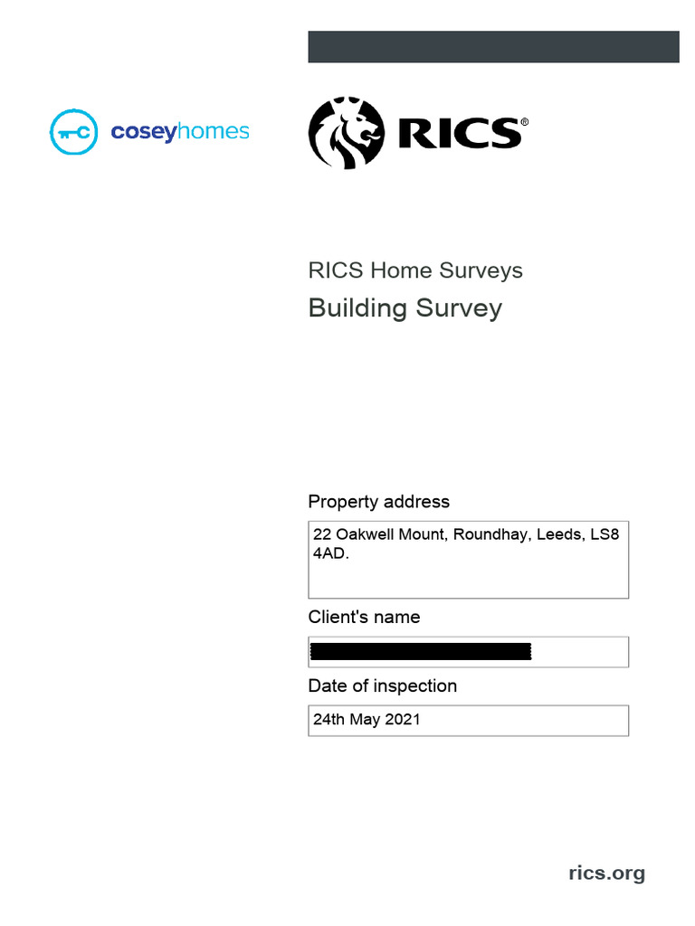 Building Survey - 22 Oakwell Mount | PDF | Chimney | Asbestos