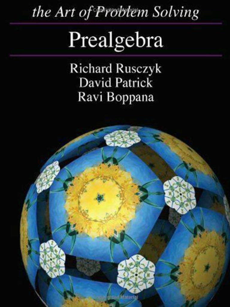 Art of problem solving prealgebra pdf