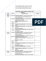 Jadual Program Transisi Minggu 3 Dan 4