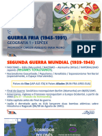 Guerra Fria - 1945-1991 - ESPCEX - Geografia 1 - ProfÂº Carlos A F Pedro - 2023