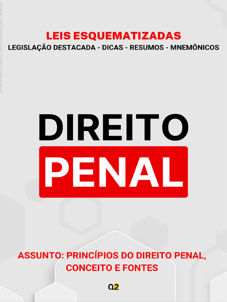 01 Principios Do Direito Penal Conceito E Fontes Ok Pdf Direito